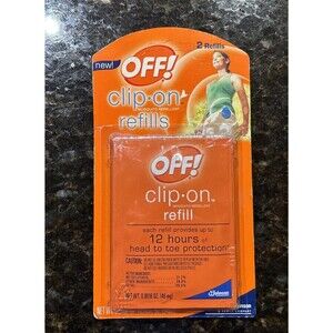OFF! Clip-On Mosquito Repellent Box of 2 Refills For Fan 12 Hour Protection Bug